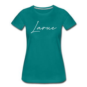 Larue County Cursive Women's T-Shirt - teal