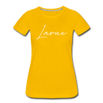 Larue County Cursive Women's T-Shirt - sun yellow