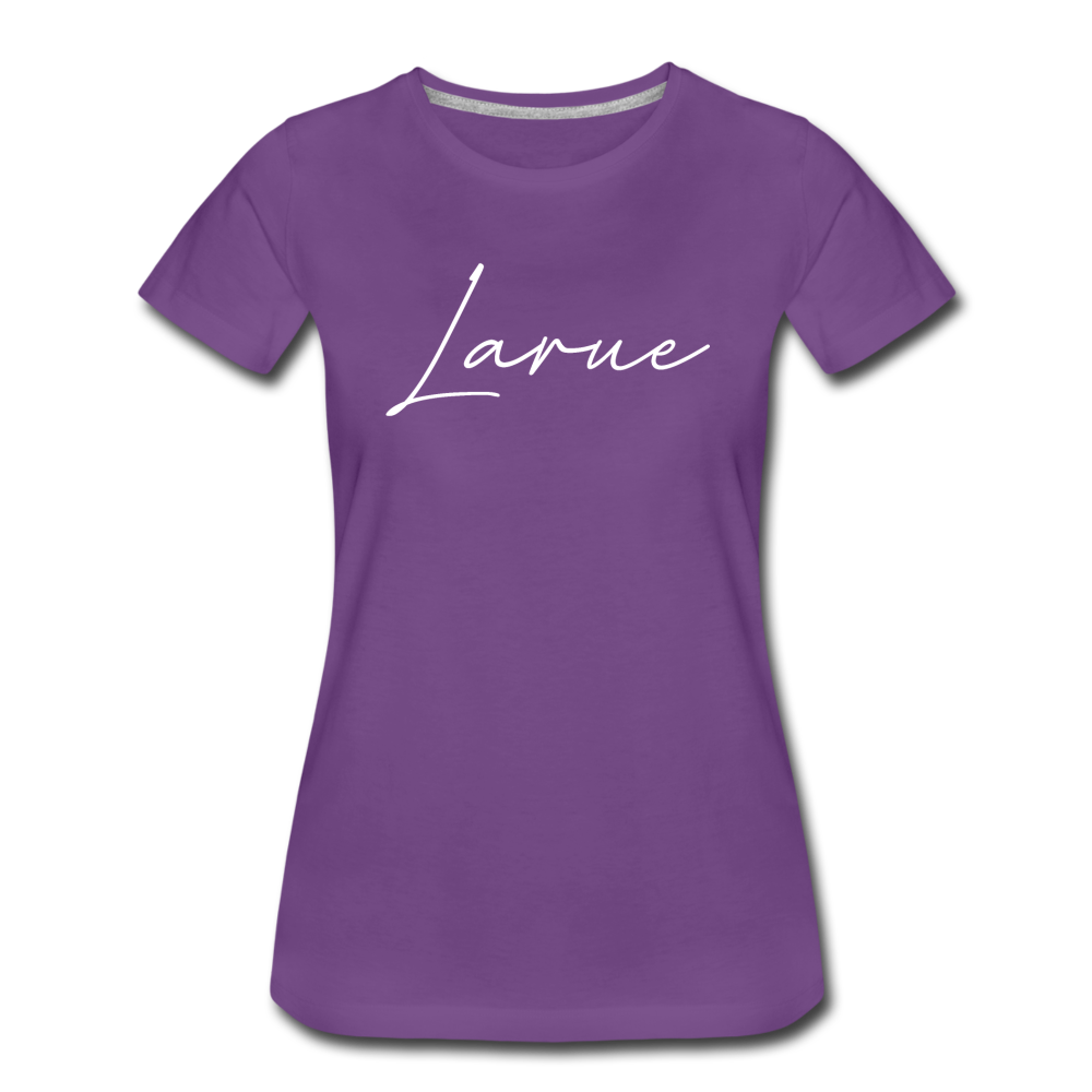 Larue County Cursive Women's T-Shirt - purple