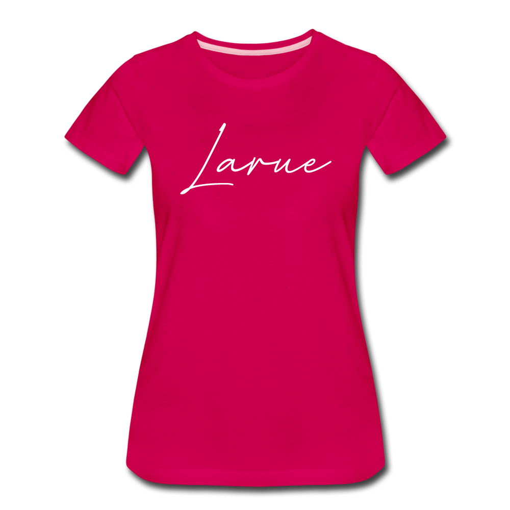 Larue County Cursive Women's T-Shirt - dark pink