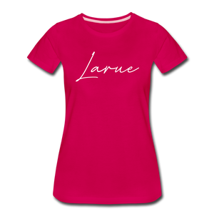 Larue County Cursive Women's T-Shirt - dark pink