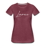 Larue County Cursive Women's T-Shirt - heather burgundy