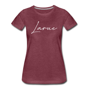 Larue County Cursive Women's T-Shirt - heather burgundy