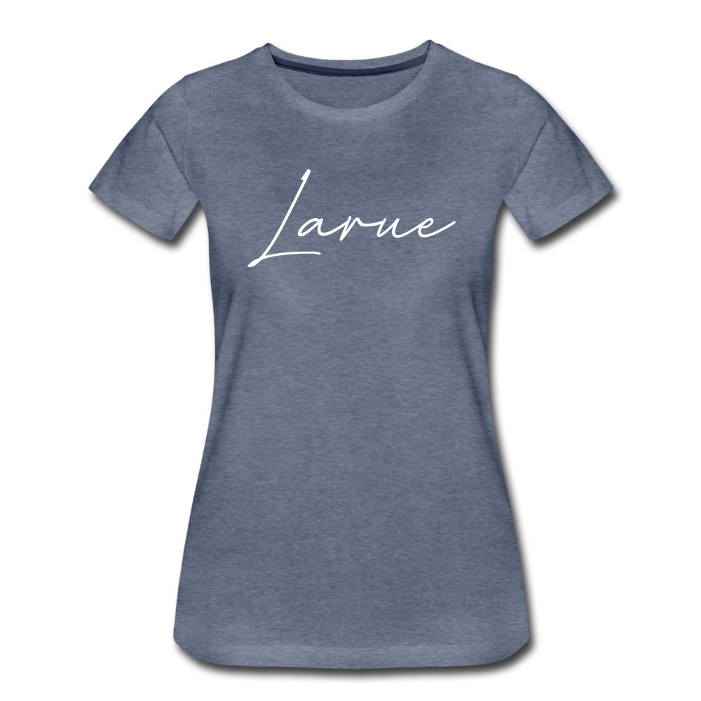 Larue County Cursive Women's T-Shirt - heather blue