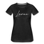 Larue County Cursive Women's T-Shirt - charcoal gray