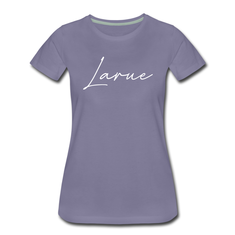 Larue County Cursive Women's T-Shirt - washed violet