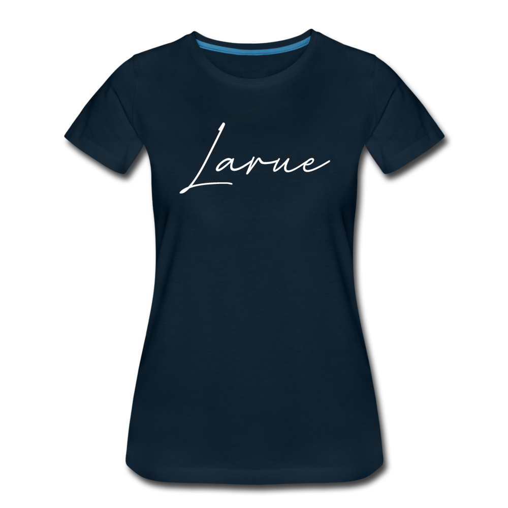 Larue County Cursive Women's T-Shirt - deep navy