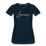 Larue County Cursive Women's T-Shirt - deep navy