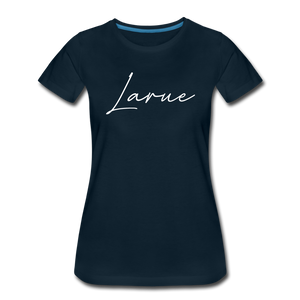 Larue County Cursive Women's T-Shirt - deep navy