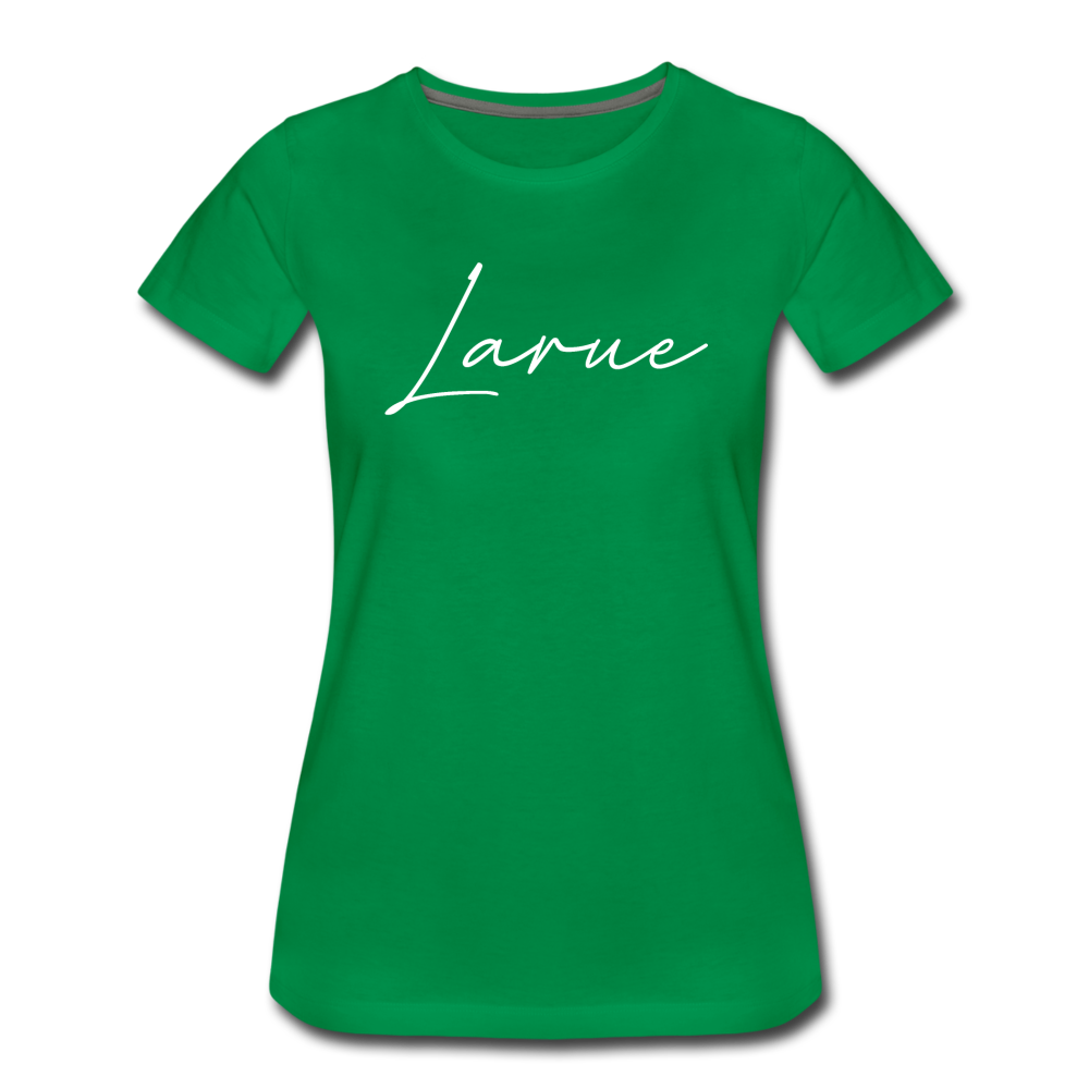 Larue County Cursive Women's T-Shirt - kelly green