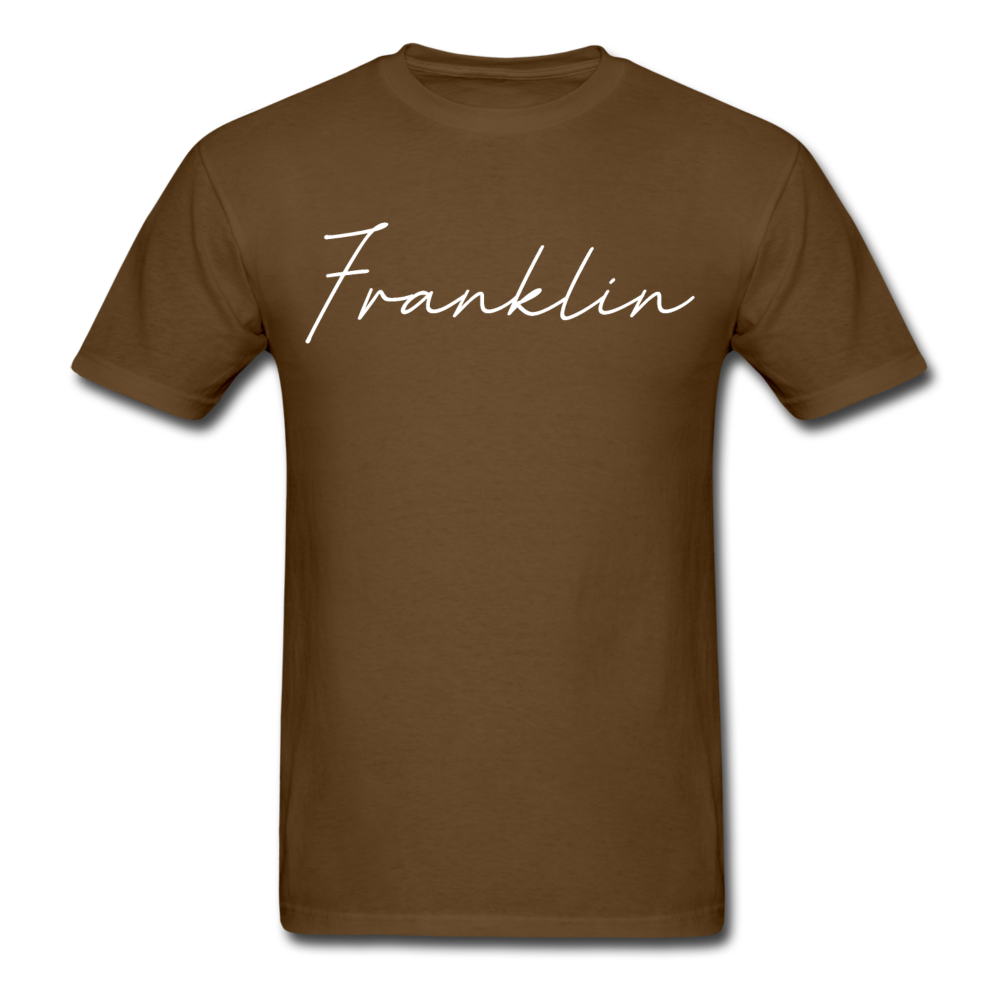 Franklin County Cursive T-Shirt - brown