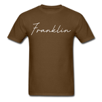 Franklin County Cursive T-Shirt - brown