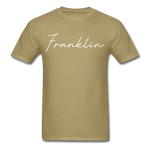 Franklin County Cursive T-Shirt - khaki