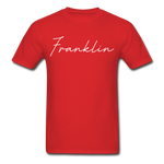 Franklin County Cursive T-Shirt - red