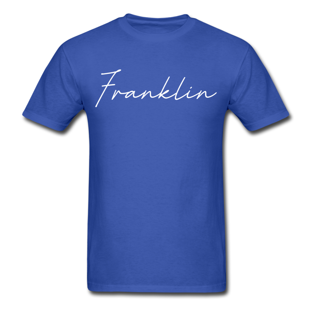 Franklin County Cursive T-Shirt - royal blue