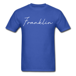 Franklin County Cursive T-Shirt - royal blue