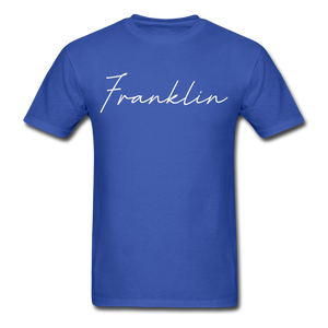 Franklin County Cursive T-Shirt - royal blue