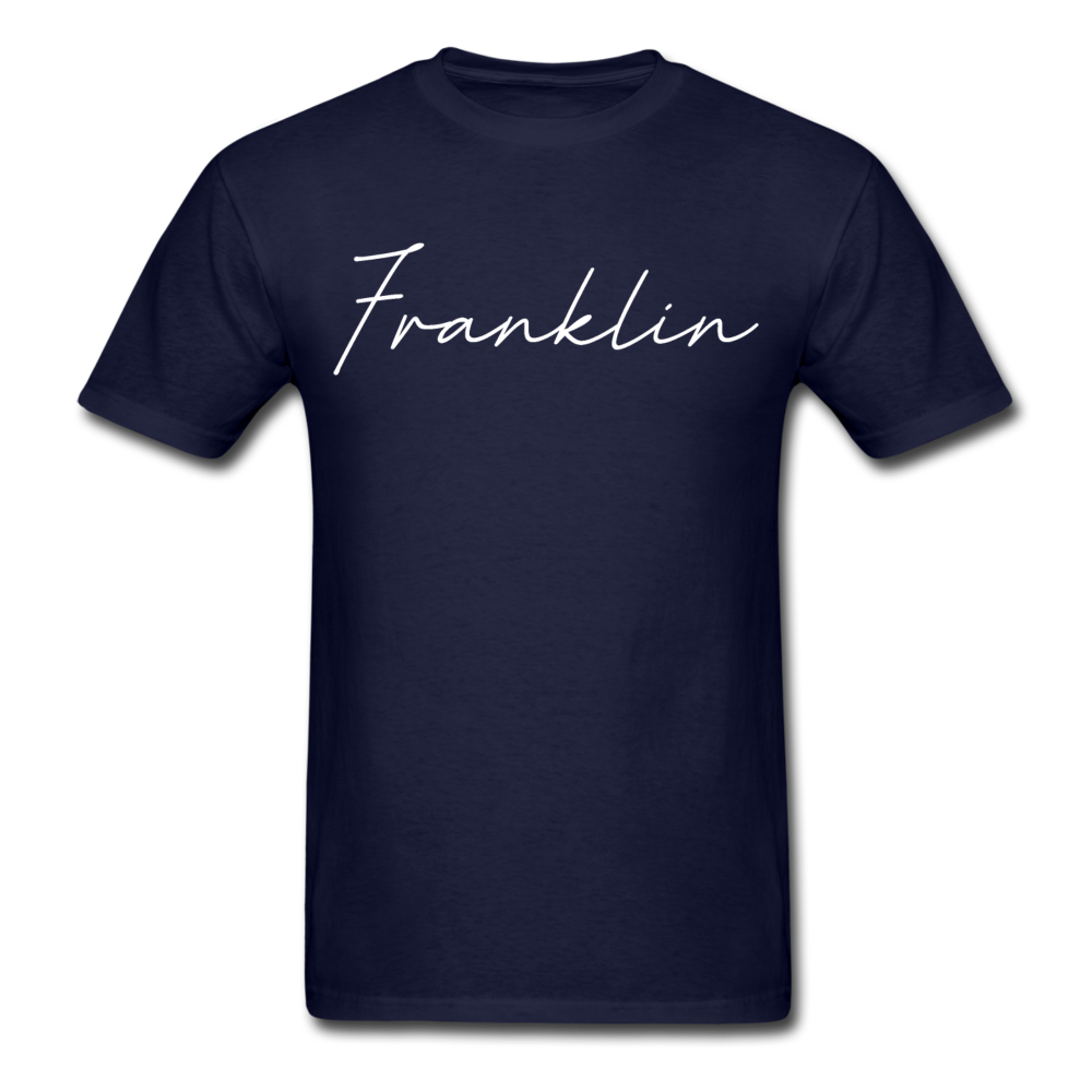 Franklin County Cursive T-Shirt - navy