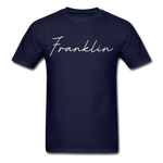 Franklin County Cursive T-Shirt - navy