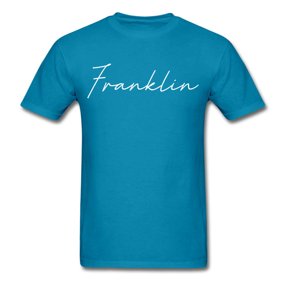Franklin County Cursive T-Shirt - turquoise
