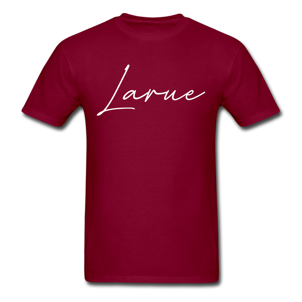 Larue County Cursive T-Shirt - burgundy