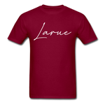 Larue County Cursive T-Shirt - burgundy