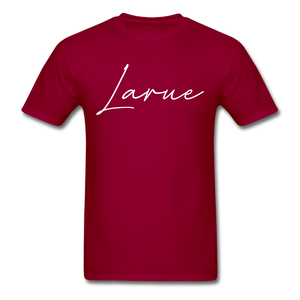 Larue County Cursive T-Shirt - dark red
