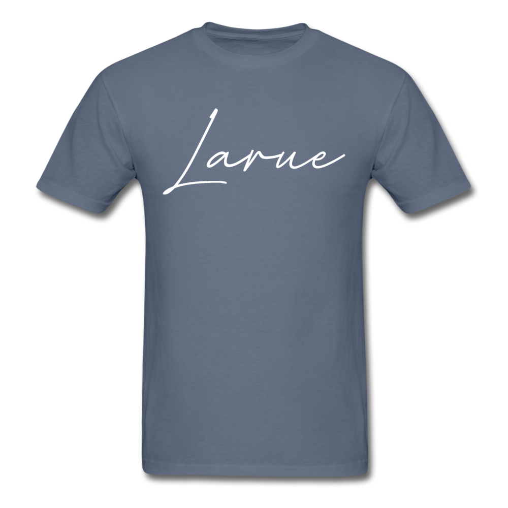 Larue County Cursive T-Shirt - denim