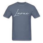 Larue County Cursive T-Shirt - denim