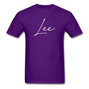 Lee County Cursive T-Shirt - purple