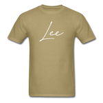 Lee County Cursive T-Shirt - khaki