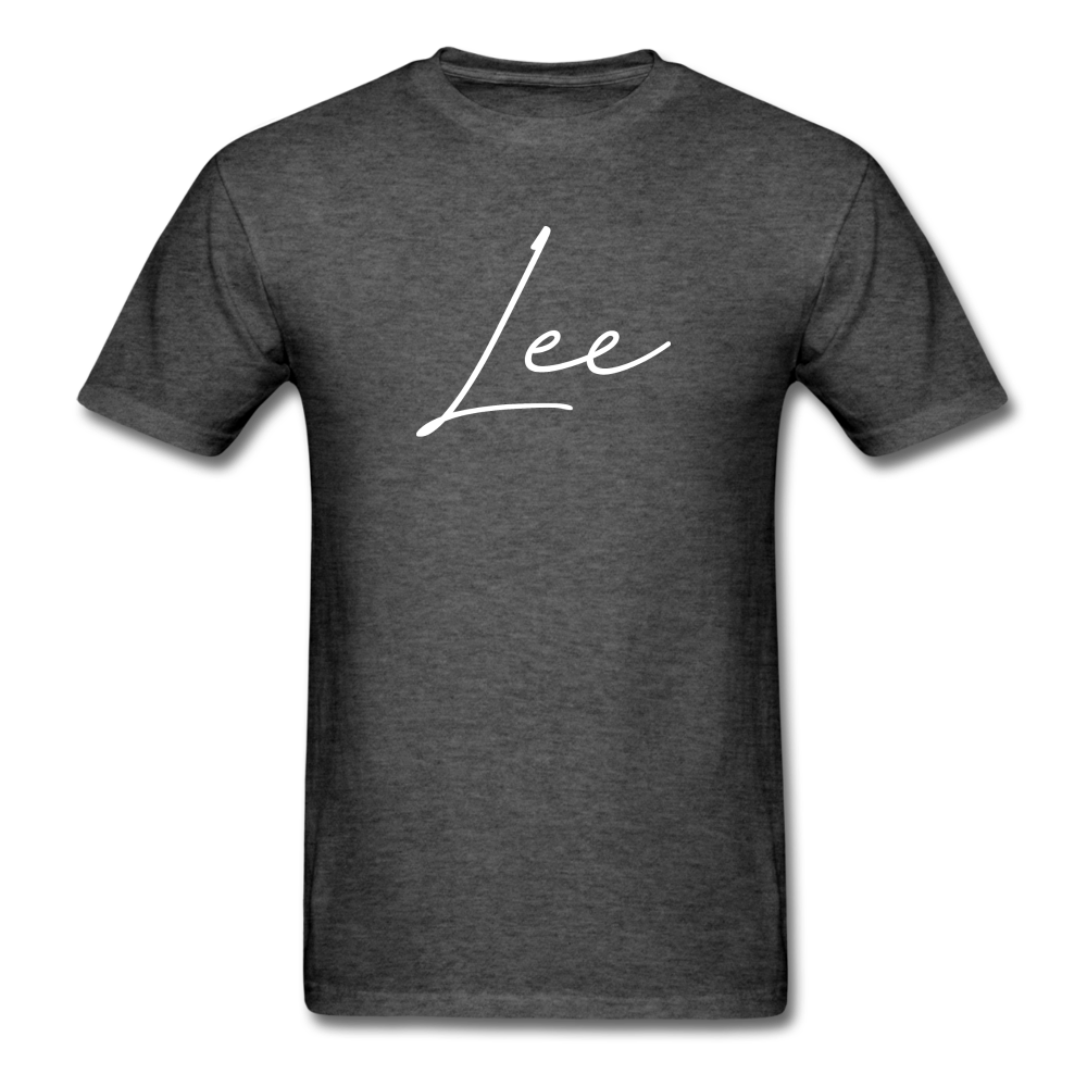 Lee County Cursive T-Shirt - heather black