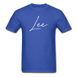 Lee County Cursive T-Shirt - royal blue