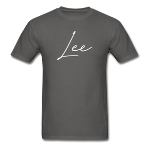 Lee County Cursive T-Shirt - charcoal