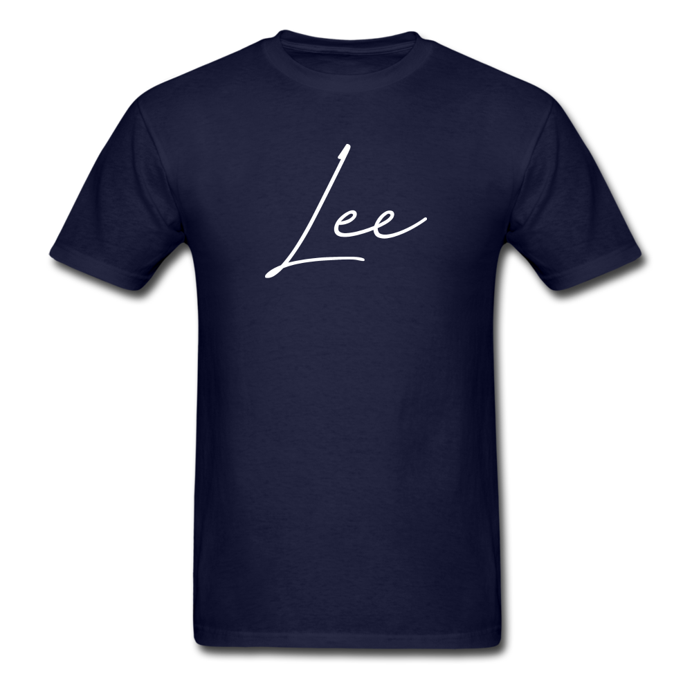 Lee County Cursive T-Shirt - navy