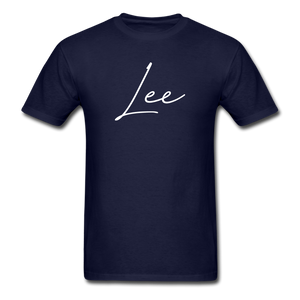 Lee County Cursive T-Shirt - navy