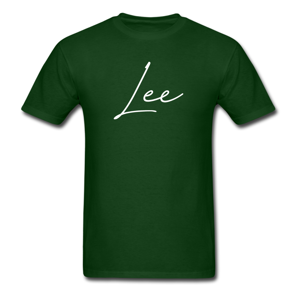 Lee County Cursive T-Shirt - forest green