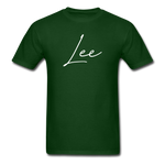 Lee County Cursive T-Shirt - forest green