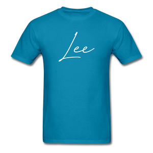 Lee County Cursive T-Shirt - turquoise