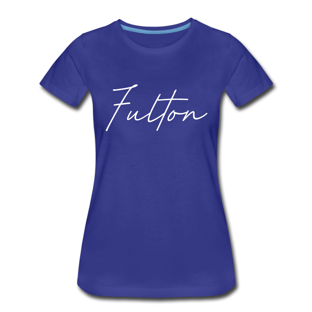 Fulton County Cursive Women's T-Shirt - royal blue