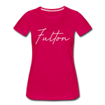 Fulton County Cursive Women's T-Shirt - dark pink