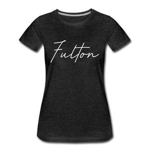 Fulton County Cursive Women's T-Shirt - charcoal gray