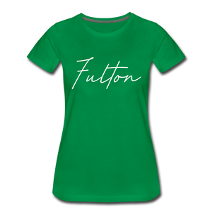 Fulton County Cursive Women's T-Shirt - kelly green