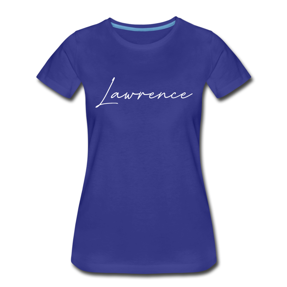 Lawrence County Cursive Women's T-Shirt - royal blue