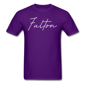 Fulton County Cursive T-Shirt - purple