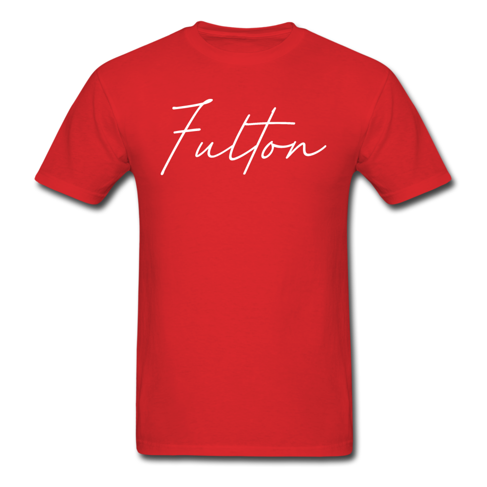 Fulton County Cursive T-Shirt - red