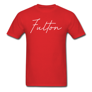 Fulton County Cursive T-Shirt - red