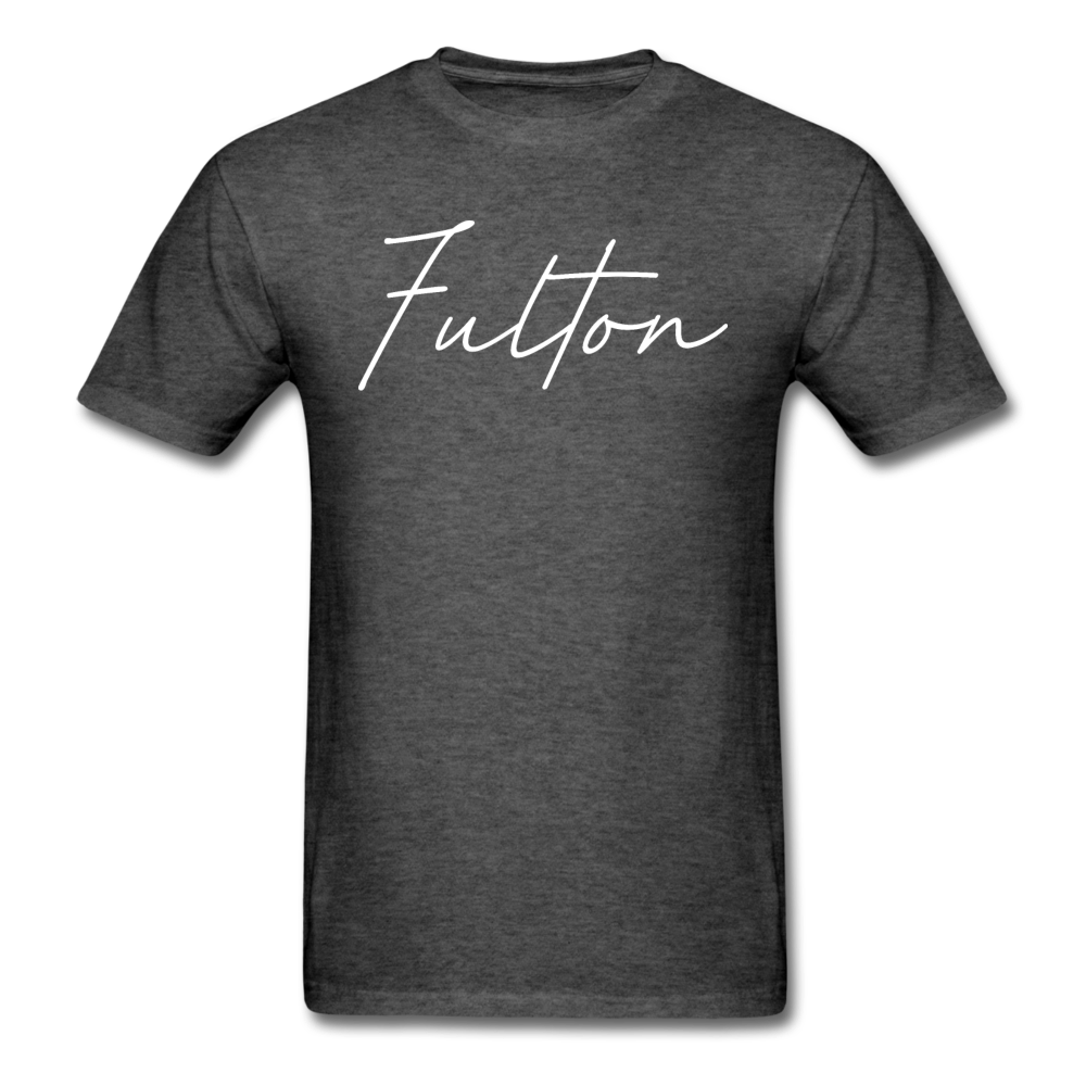 Fulton County Cursive T-Shirt - heather black