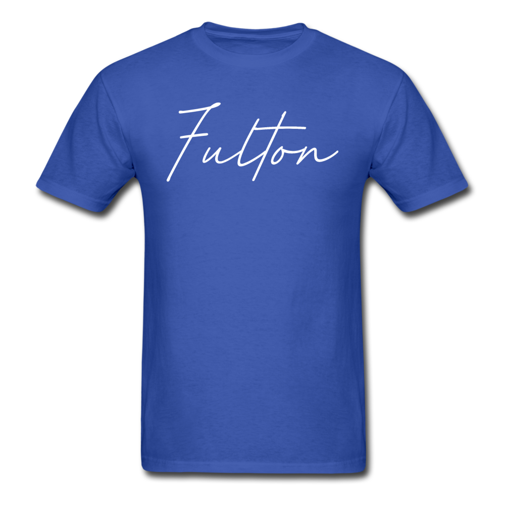 Fulton County Cursive T-Shirt - royal blue