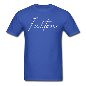 Fulton County Cursive T-Shirt - royal blue